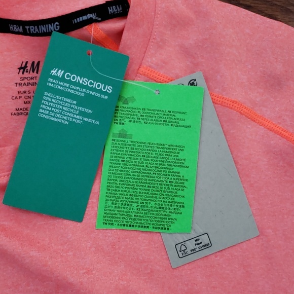 H&M sport training activewear shirt size Small - Picture 4 of 8